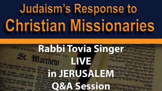 Rabbi Tovia Singer LIVE in Jerusalem – Q&A